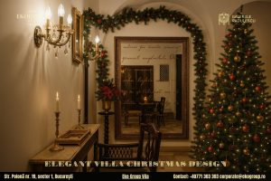 Decoratiuni de Craciun în stil interbelic: Eko Group Vila redă eleganța nobiliară a anilor ’30